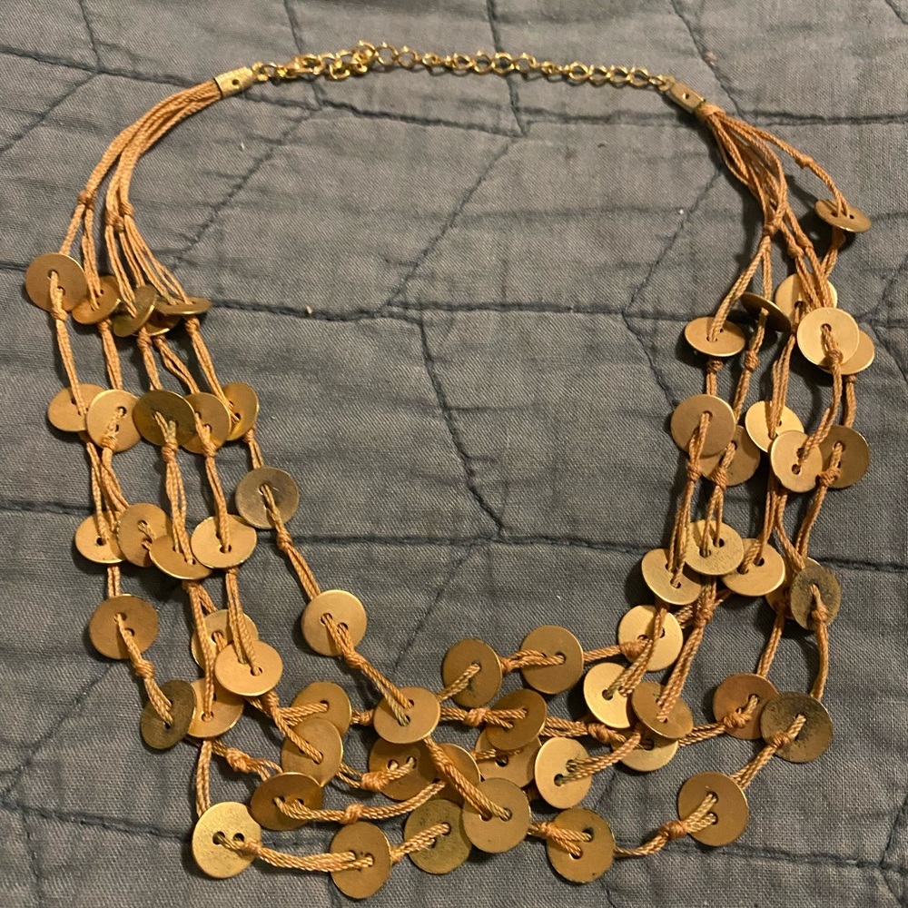 Multi-strand short necklace